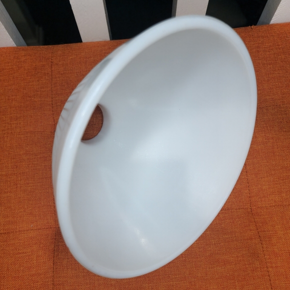 Waffle Light SHADE Vintage 8" White Milk Glass Floor Lamp Torchiere Diffuser - Picture 2 of 4